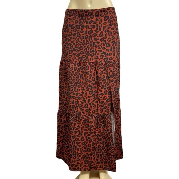 Nine West Tiered Crosshatch Maxi Skirt - Picture 2 of 9